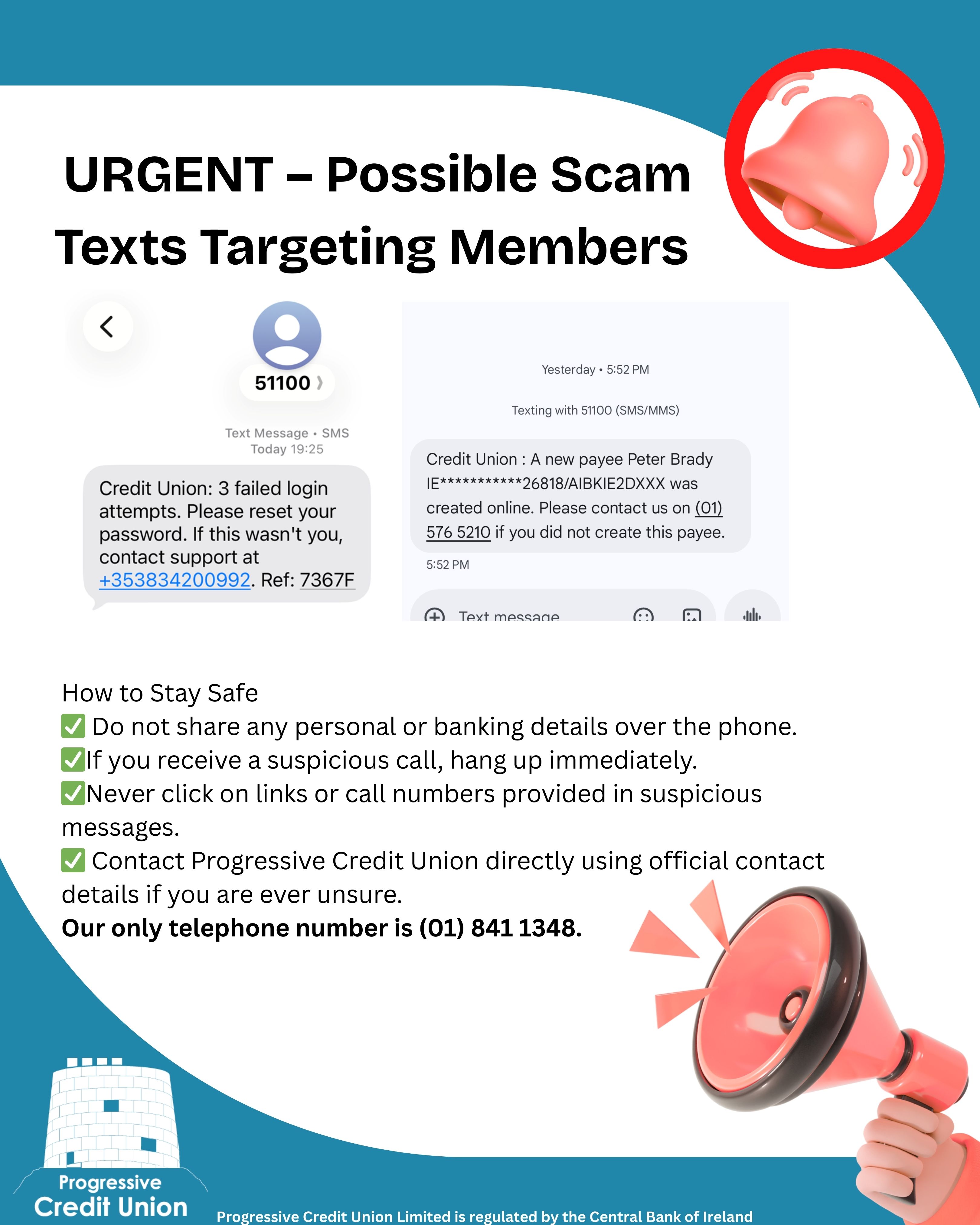 Fraud Alert: Scam Text Messages Circulating