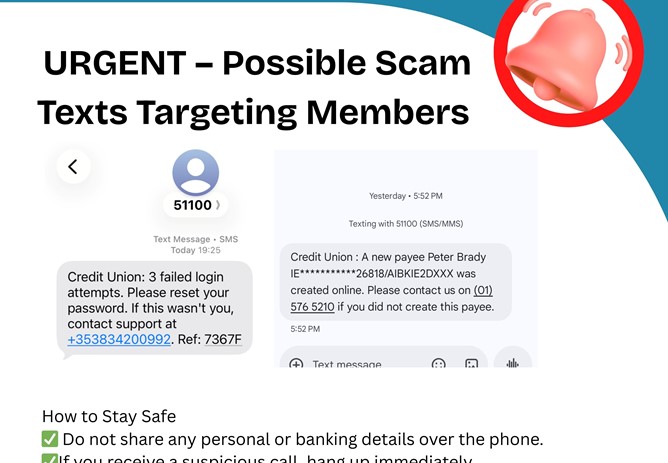 Fraud Alert: Scam Text Messages Circulating