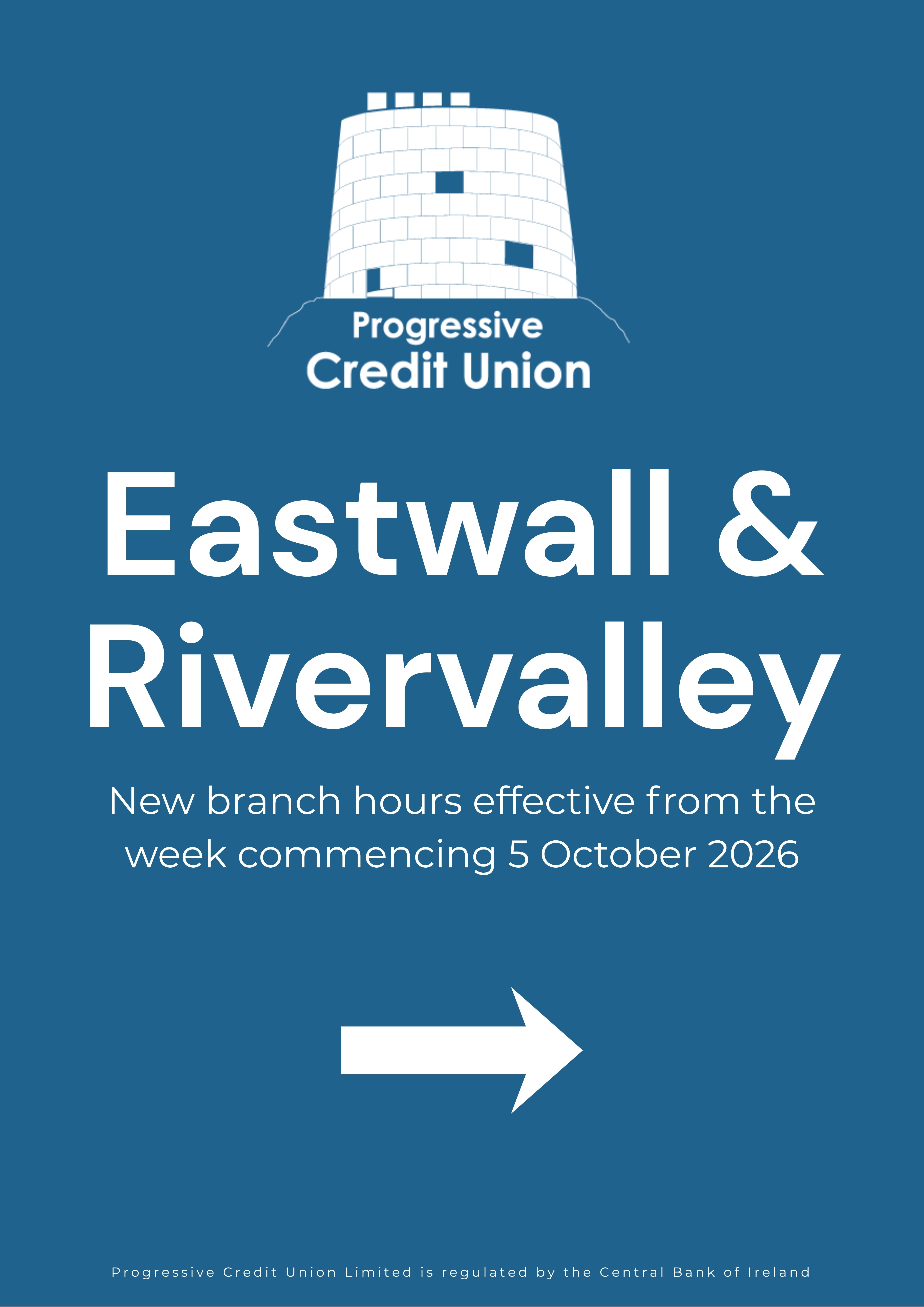 New Opening Hours – East Wall & Rivervalley Branches