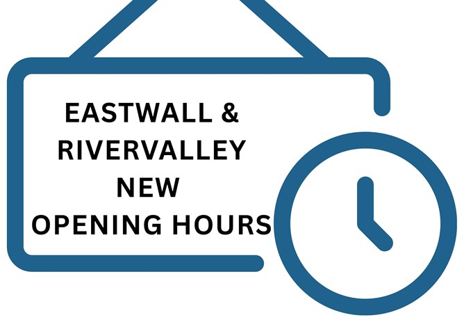New Opening Hours – East Wall & Rivervalley Branches