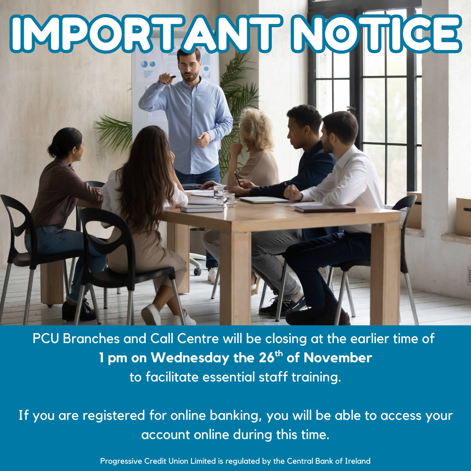 Early Closure Wednesday 26th November