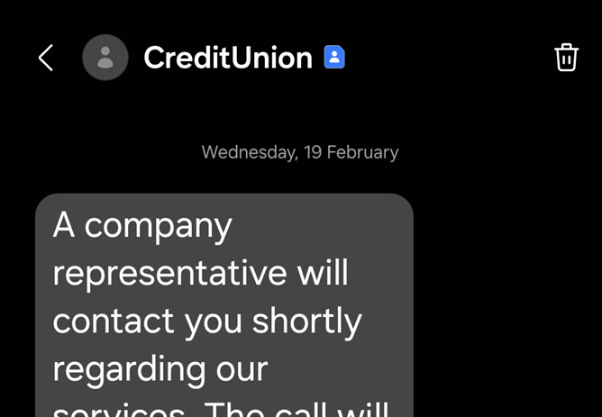 Fraud Alert – Scam Calls & Texts Targeting Members