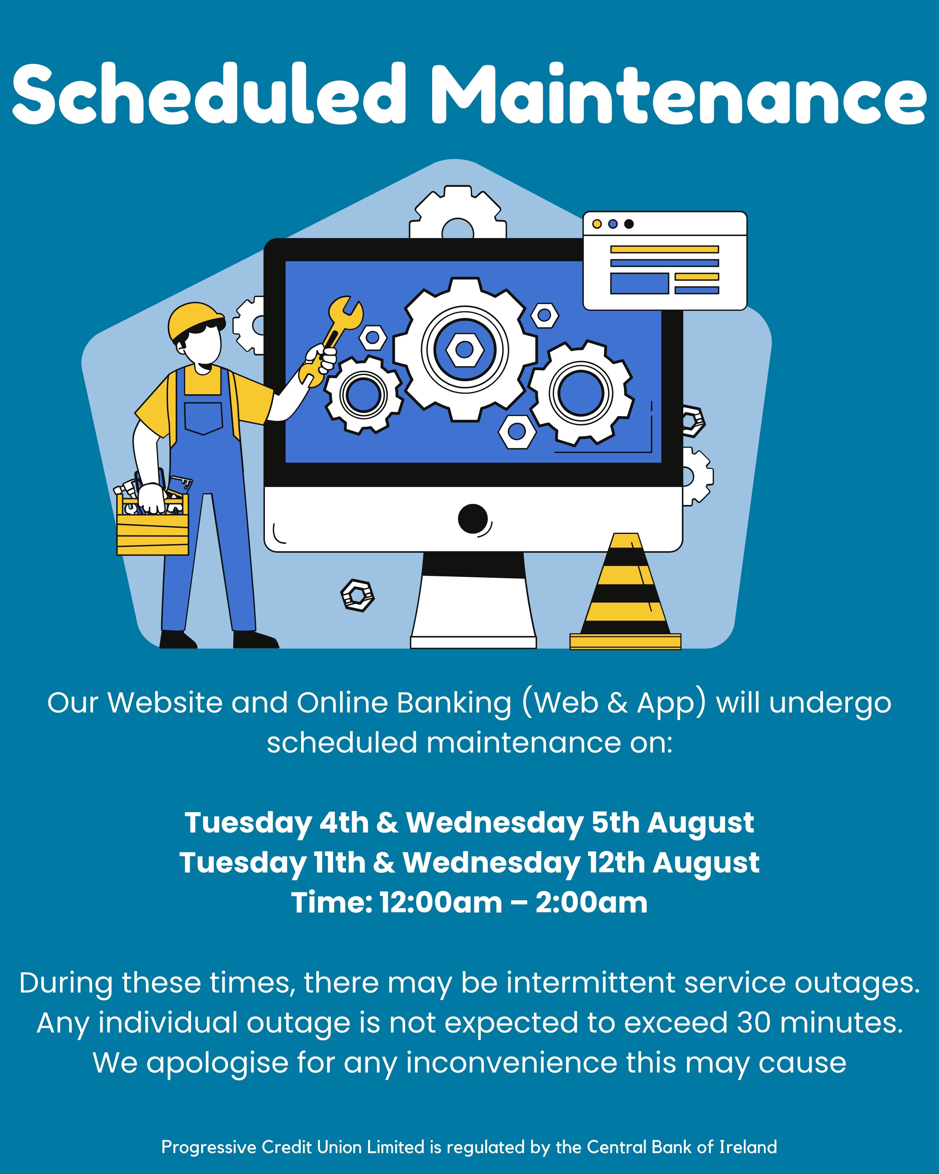 Planned Website & Online Banking Maintenance