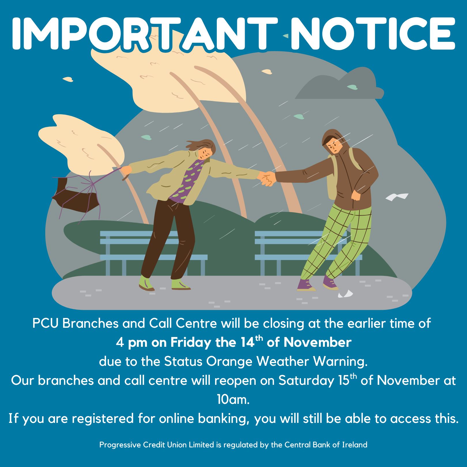 Status Orange Weather Warning