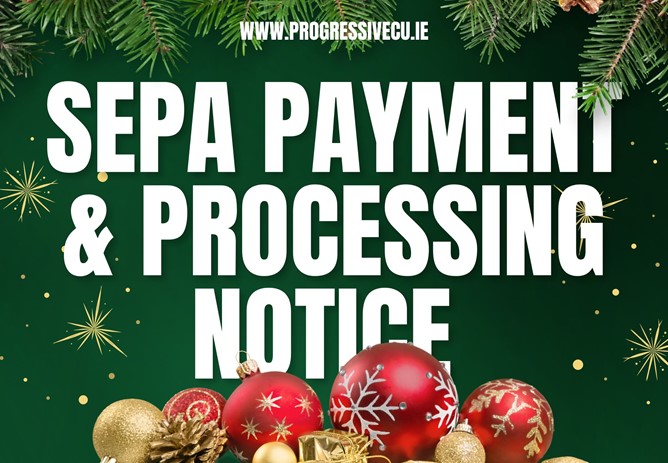 SEPA Payment & Processing Notice – Christmas & New Year Period