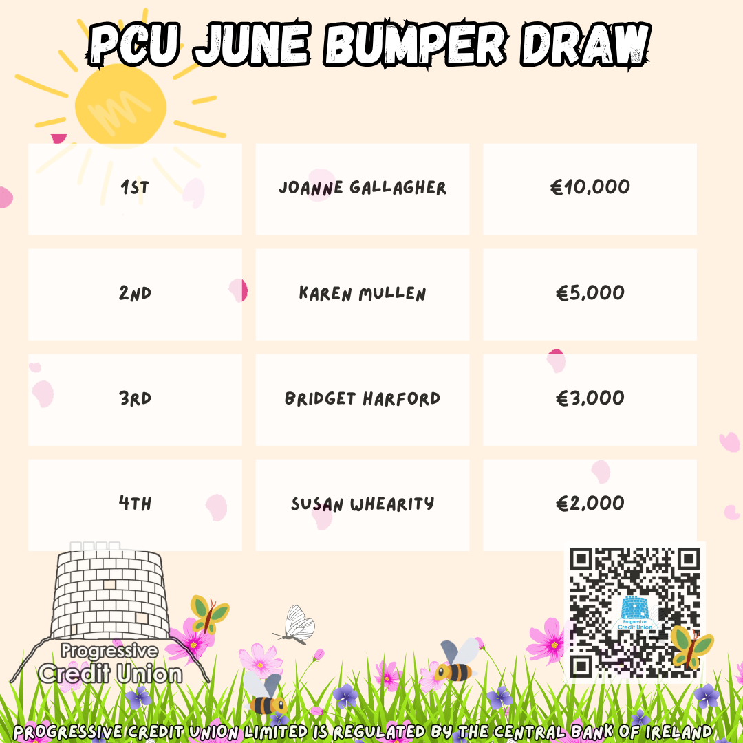 June 2025 bumper prize draw